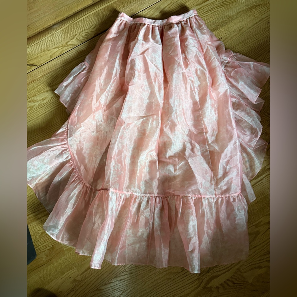LoveShackFancy Blush Pink Ruffled skirt- size 12 - Picture 7 of 7
